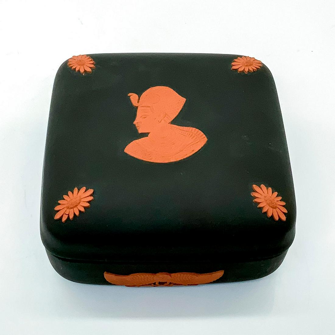 Wedgwood Basalt Box With Egyptian Motif (1 of 4)