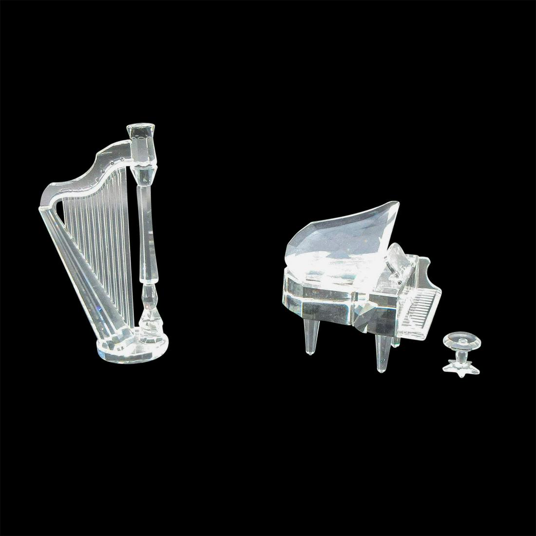 2pc Swarovski Crystal Figurines, Musical Instruments (1 of 4)