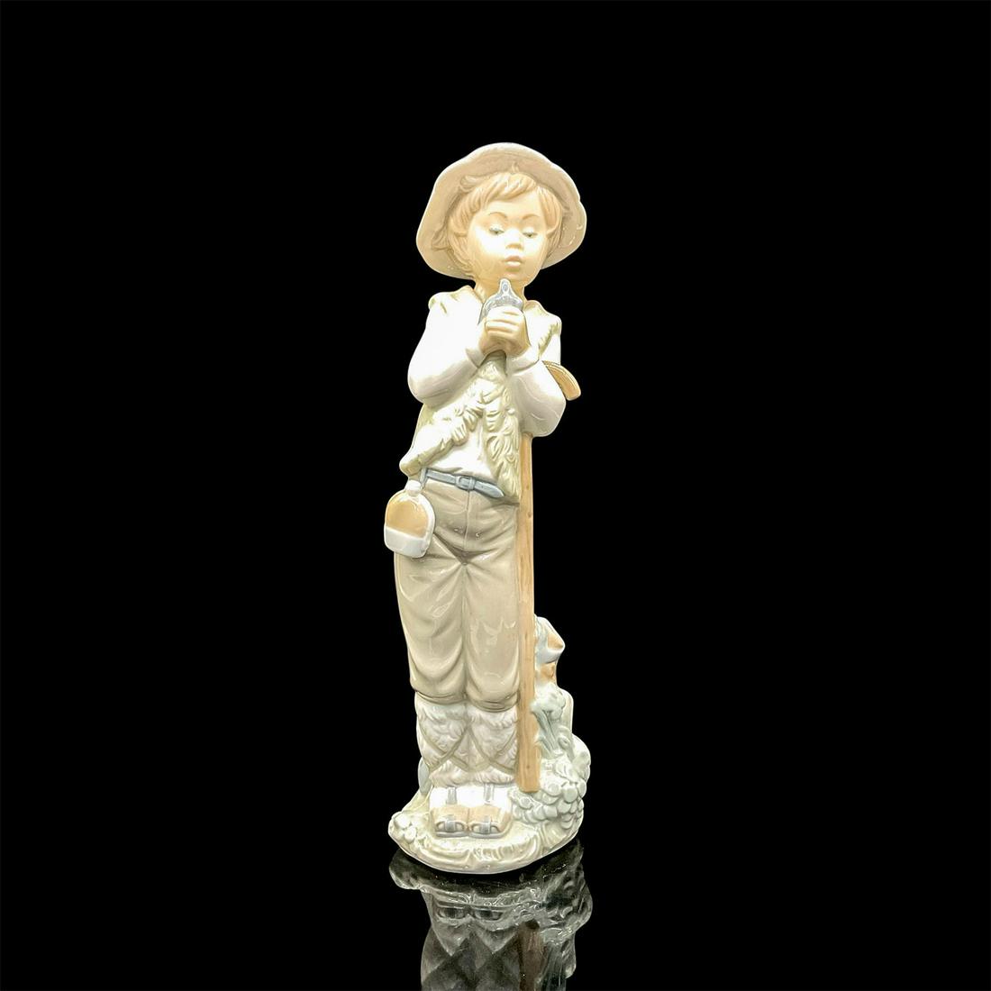 Nao by Lladro Figurine, Boy With Bird (1 of 3)