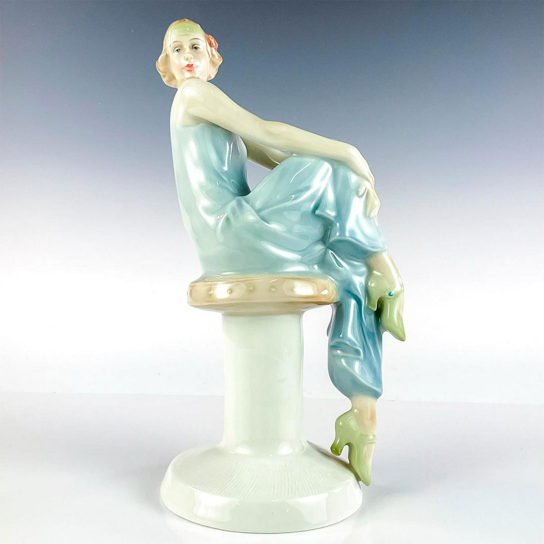 Flirtation - HN3071 - Royal Doulton Figurine: Artist: Amanda Hughes Issued: 1985 - 1995 Dimensions: 10"H Manufacturer: Royal Doulton Country of Origin: England
