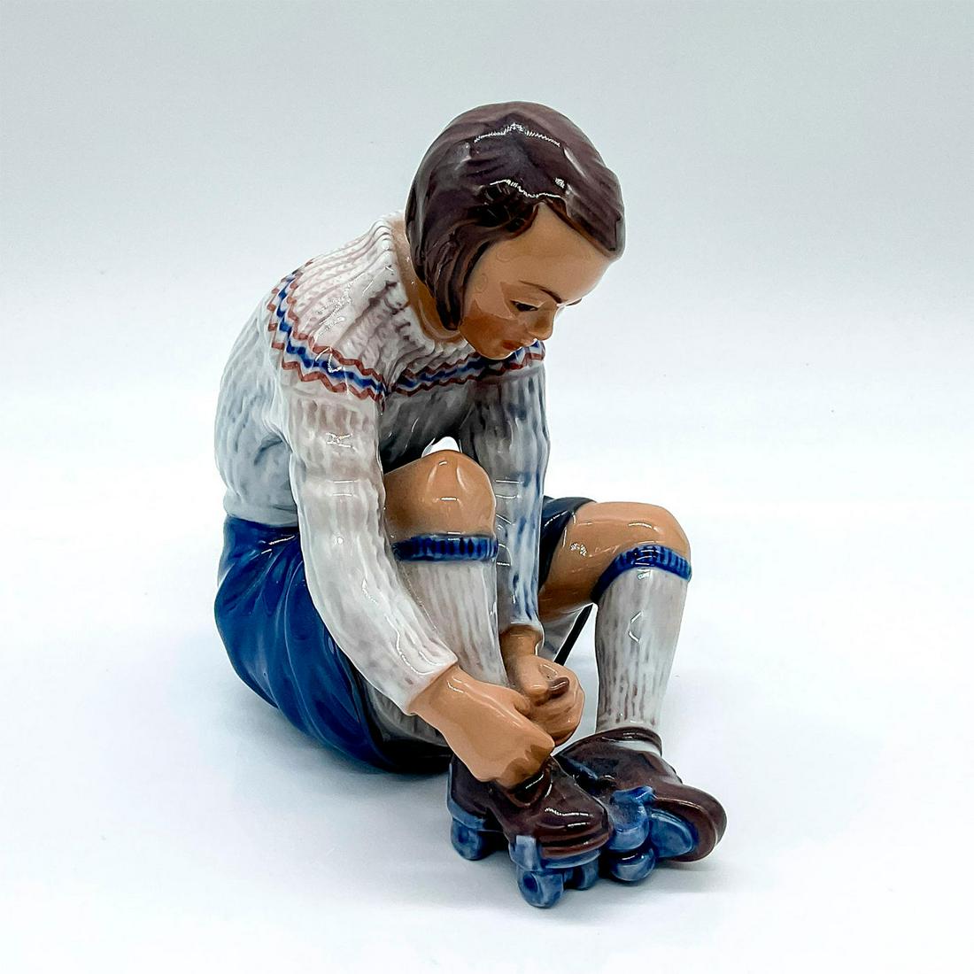 Dahl Jensen DJ Copenhagen Porcelain Figurine, Roller-Skates (1 of 3)
