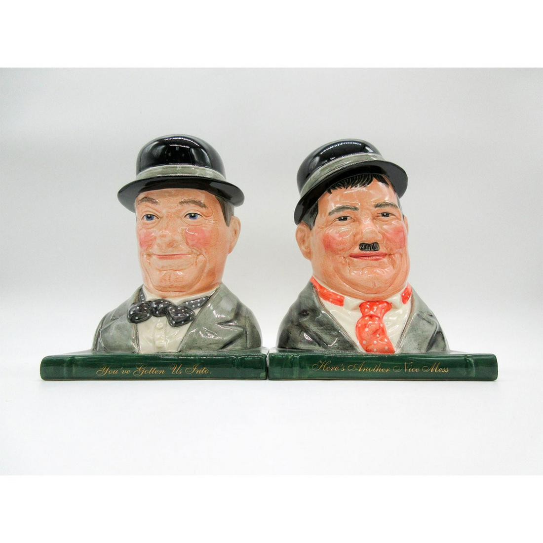 Laurel and Hardy D7119 & D7120 - Bookends - Royal Doulton (1 of 7)