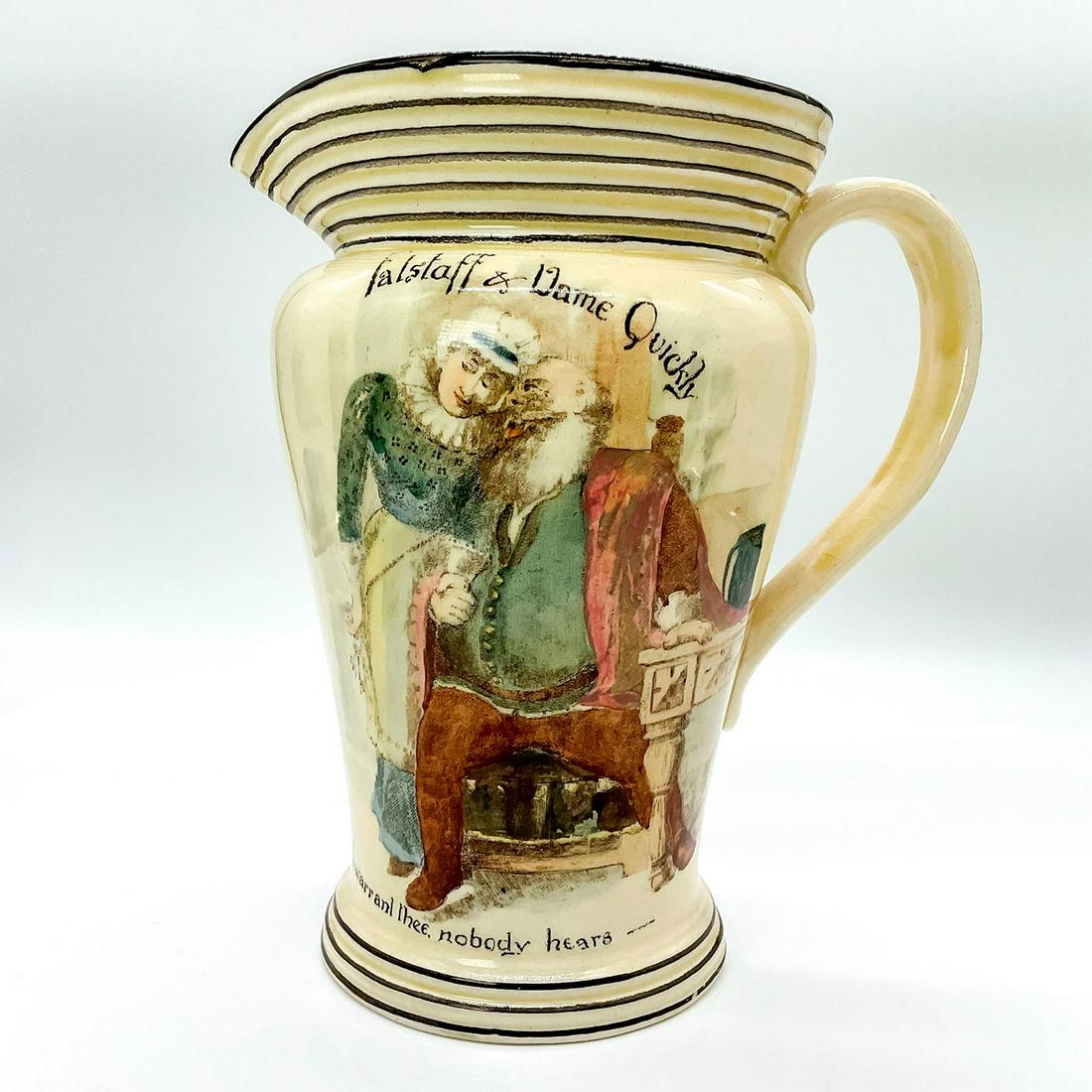 Royal Doulton Large Jug, Shakespeare, Falstaff and Dame (1 of 3)