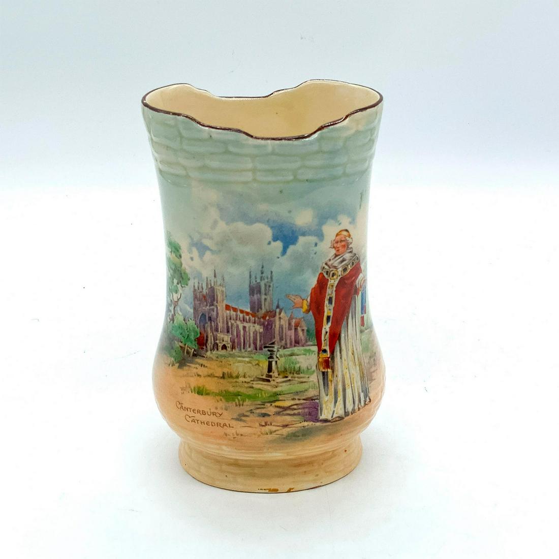 Vintage Royal Doulton Vase, Canterbury Cathedral D5940 (1 of 3)