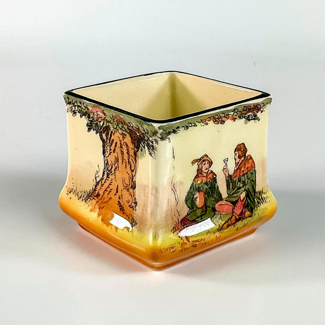 Royal Doulton Mini Vase, Little John and Alan A Dale (1 of 3)