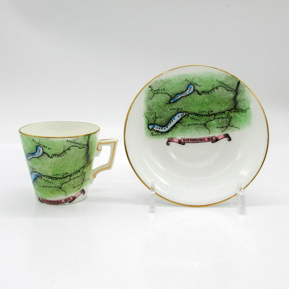Collectible Foley China Teacup and Saucer, Sherbrooke (1 of 3)