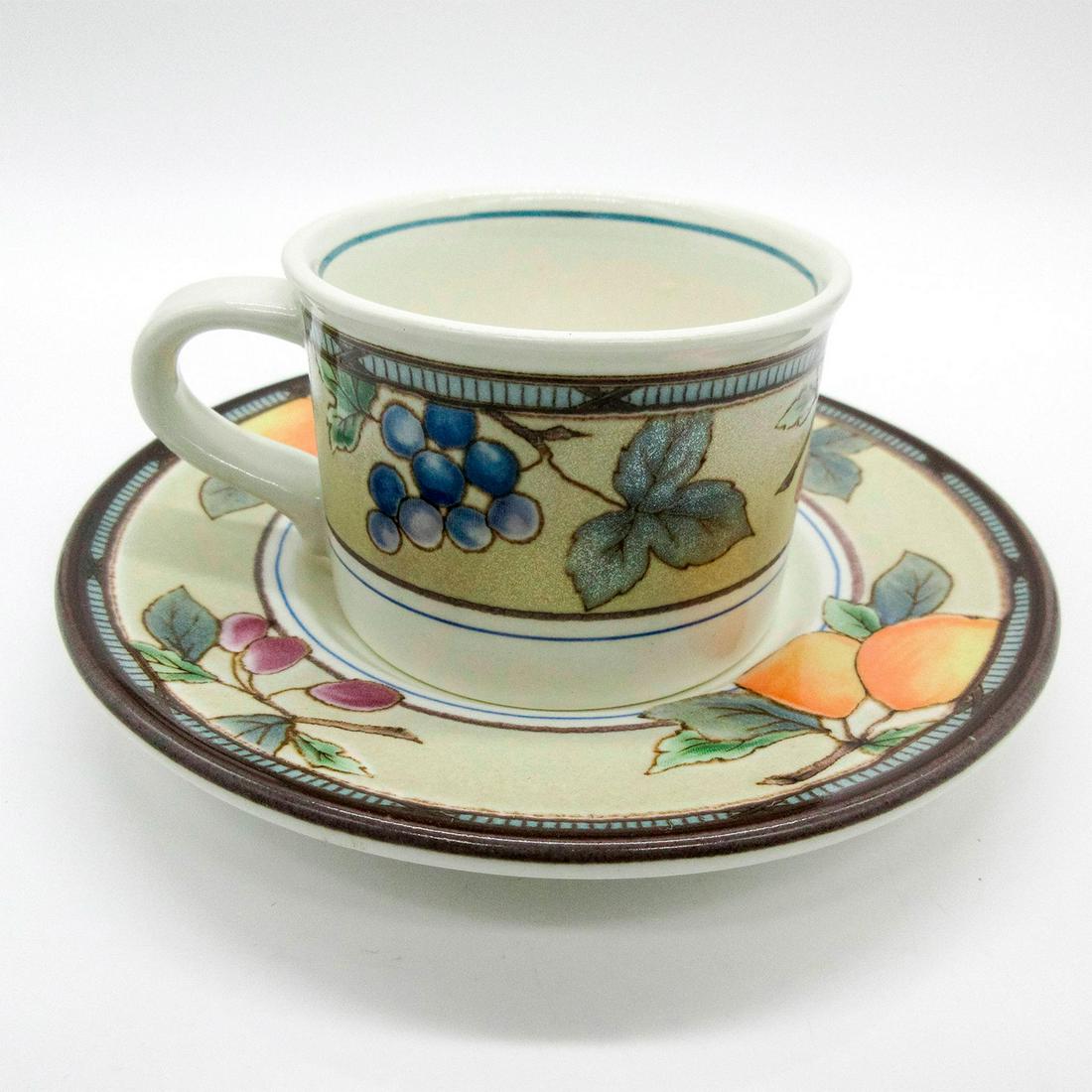 2pc Mikasa Espresso Cup & Saucer, Garden Harvest (1 of 3)
