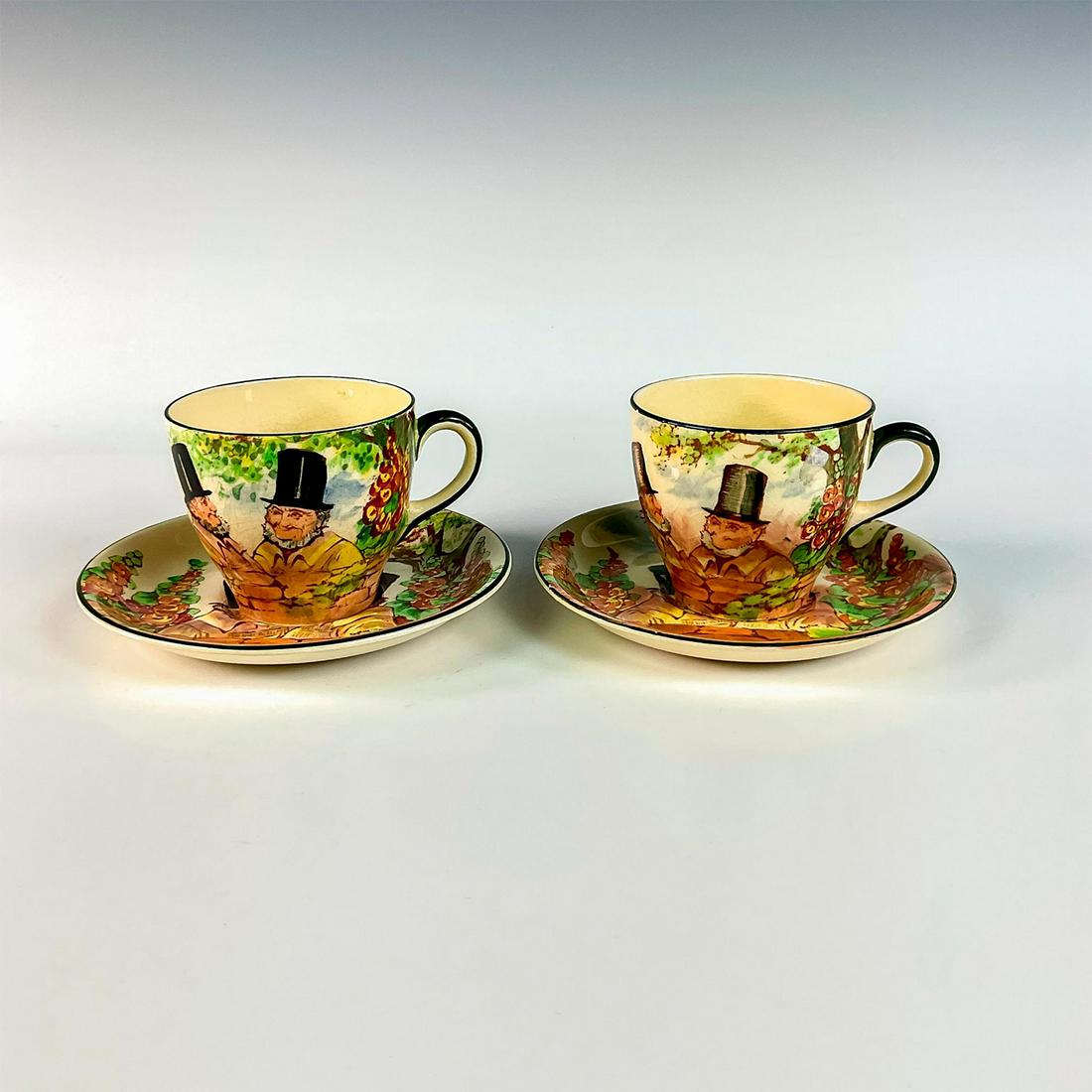 4pc Royal Doulton Cups and Saucer Sets, Zunday Zmocks (1 of 3)