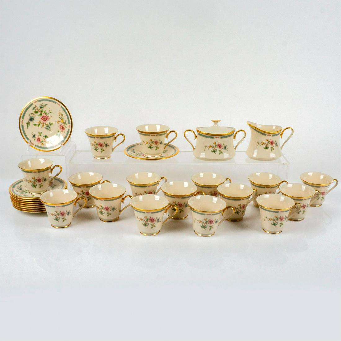 28pc Vintage Lenox Tea Service Set, Morning Blossom (1 of 4)