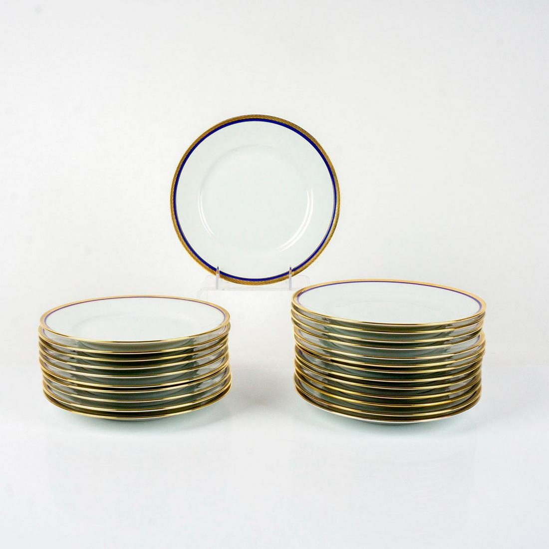 24pc Richard Ginori Luncheon Plate Set, Palermo Blue (1 of 2)