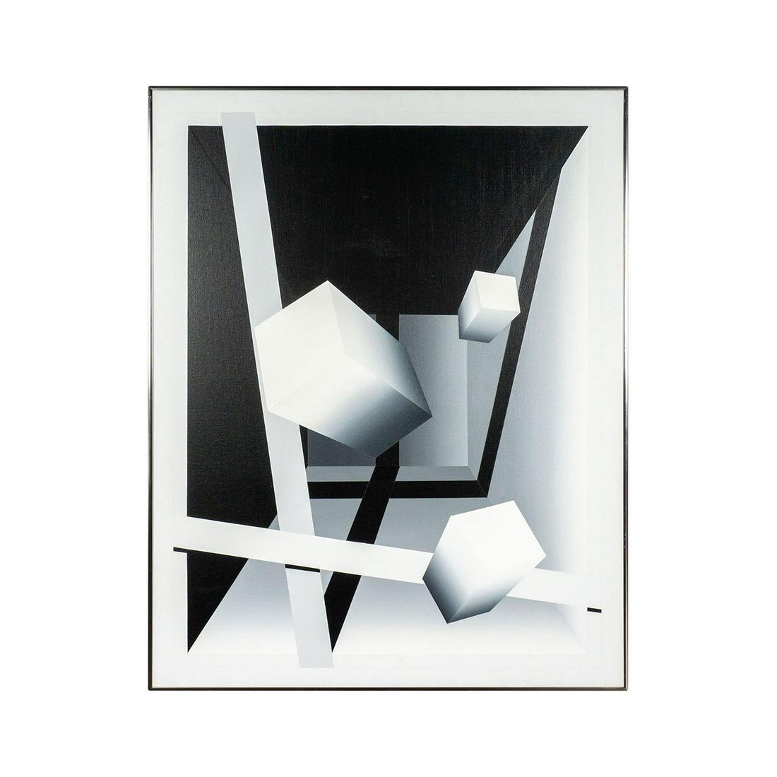 Mario Grimaldi (American, 1927-1997) Acrylic Painting (1 of 6)