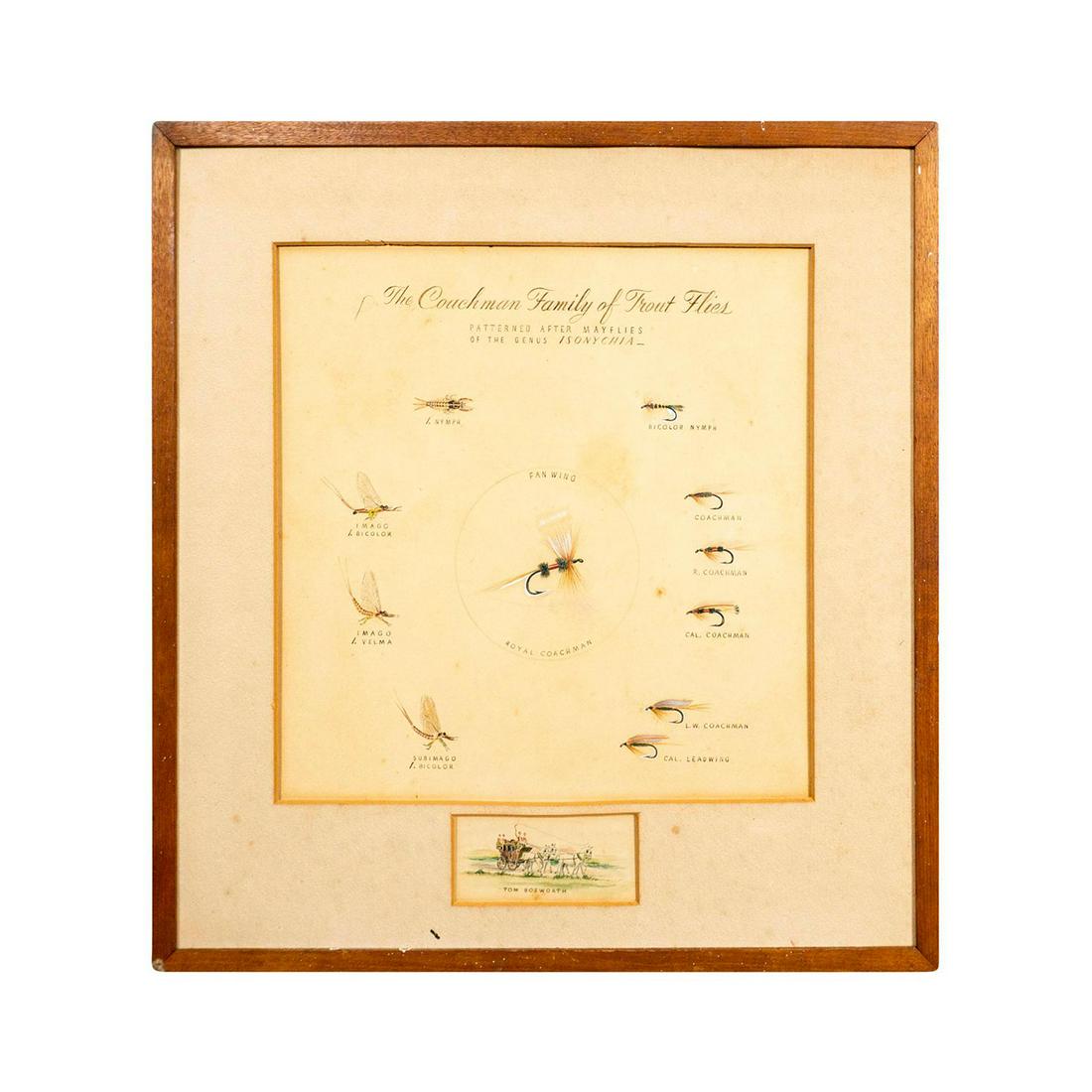 Tom Bosworth Pencil and Watercolor on Board. (1 of 5)