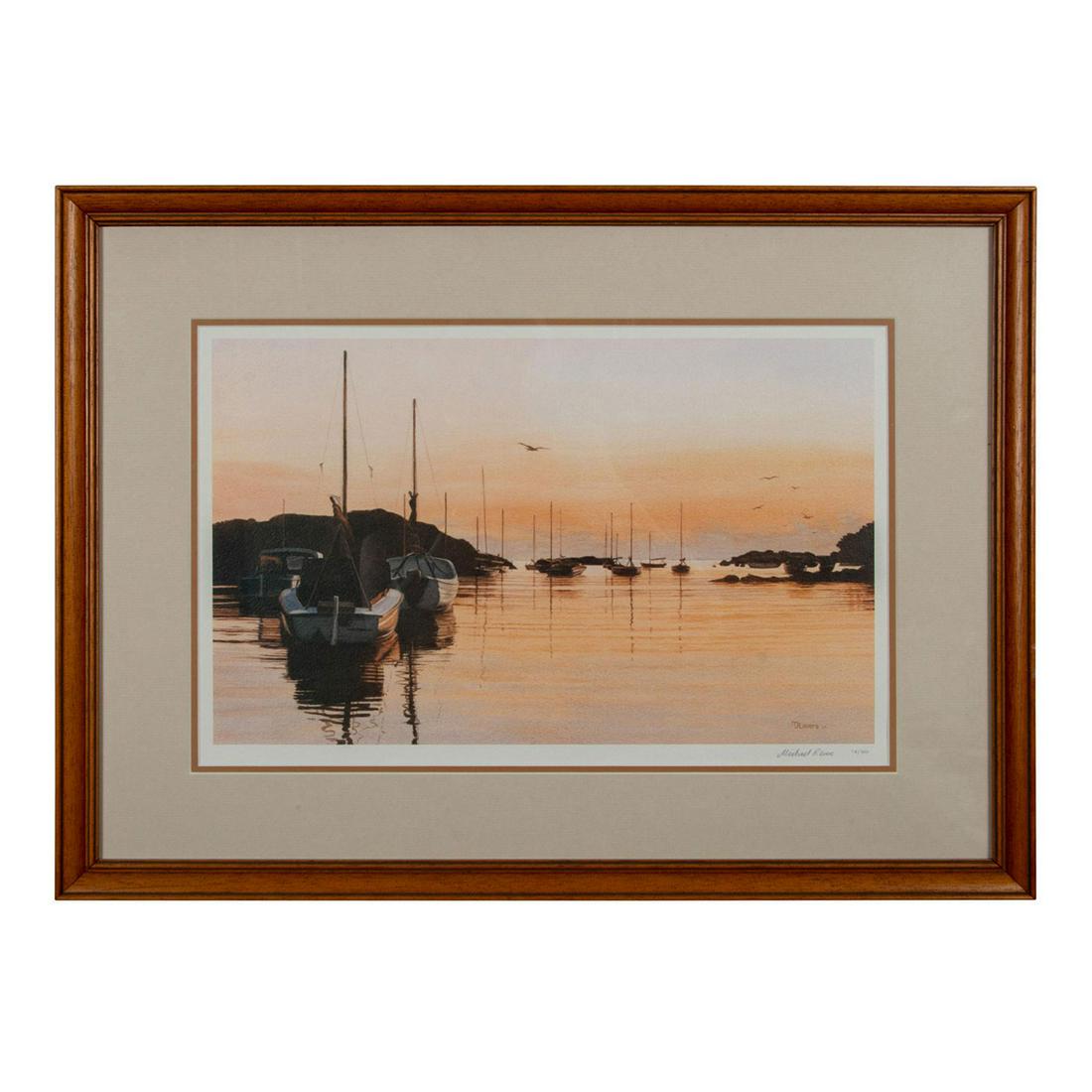 Michael Revers (American, b.1947) Lithograph Seascape (1 of 7)