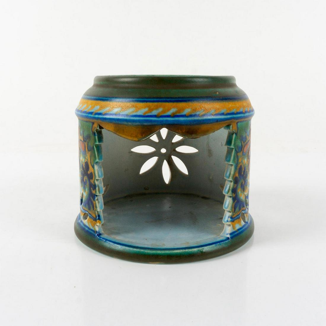 Zuid-Holland Gouda Pottery Candle Burner, Rhodian (1 of 5)