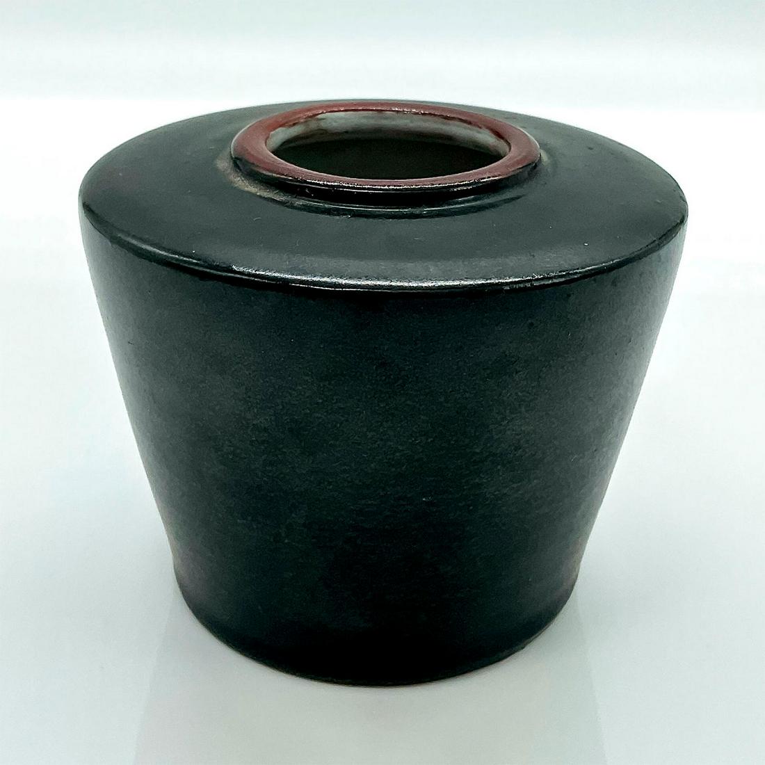 SMN Signed, Black Dip Mini Vase (1 of 3)