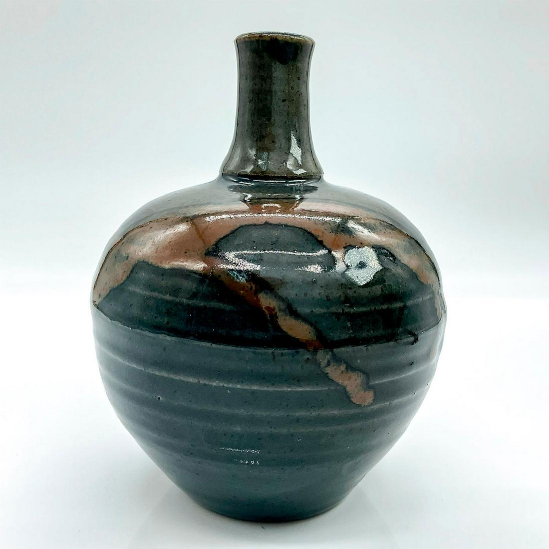 Vintage Stoneware Pottery Bud Vase (1 of 3)