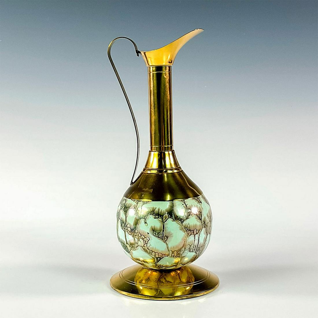 Vintage Delft Distinctive Brass Spout Long Neck Ewer Vase (1 of 2)