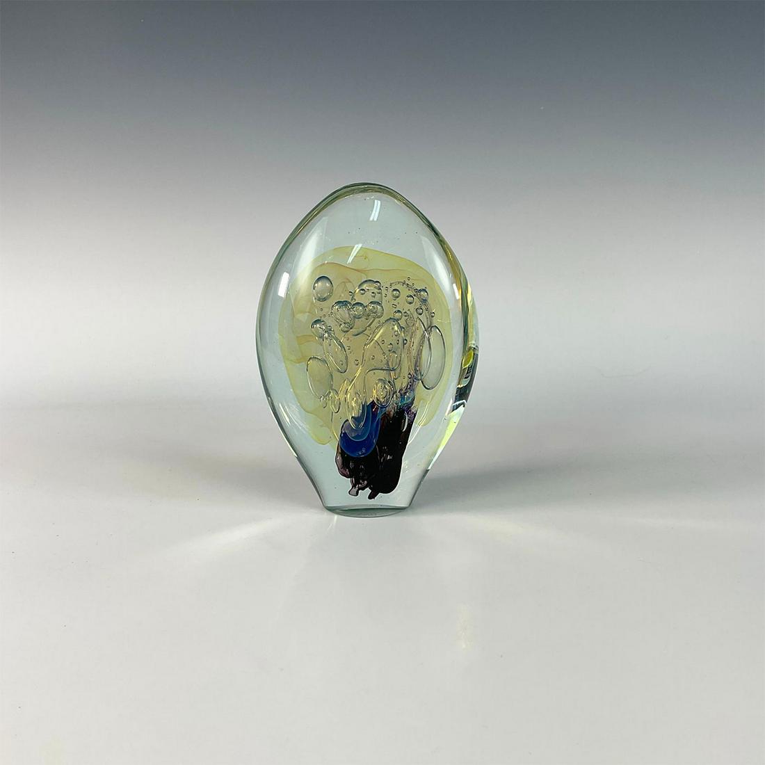 Signed Eickholt (American, b. 1947) Art Glass Sculpture (1 of 3)