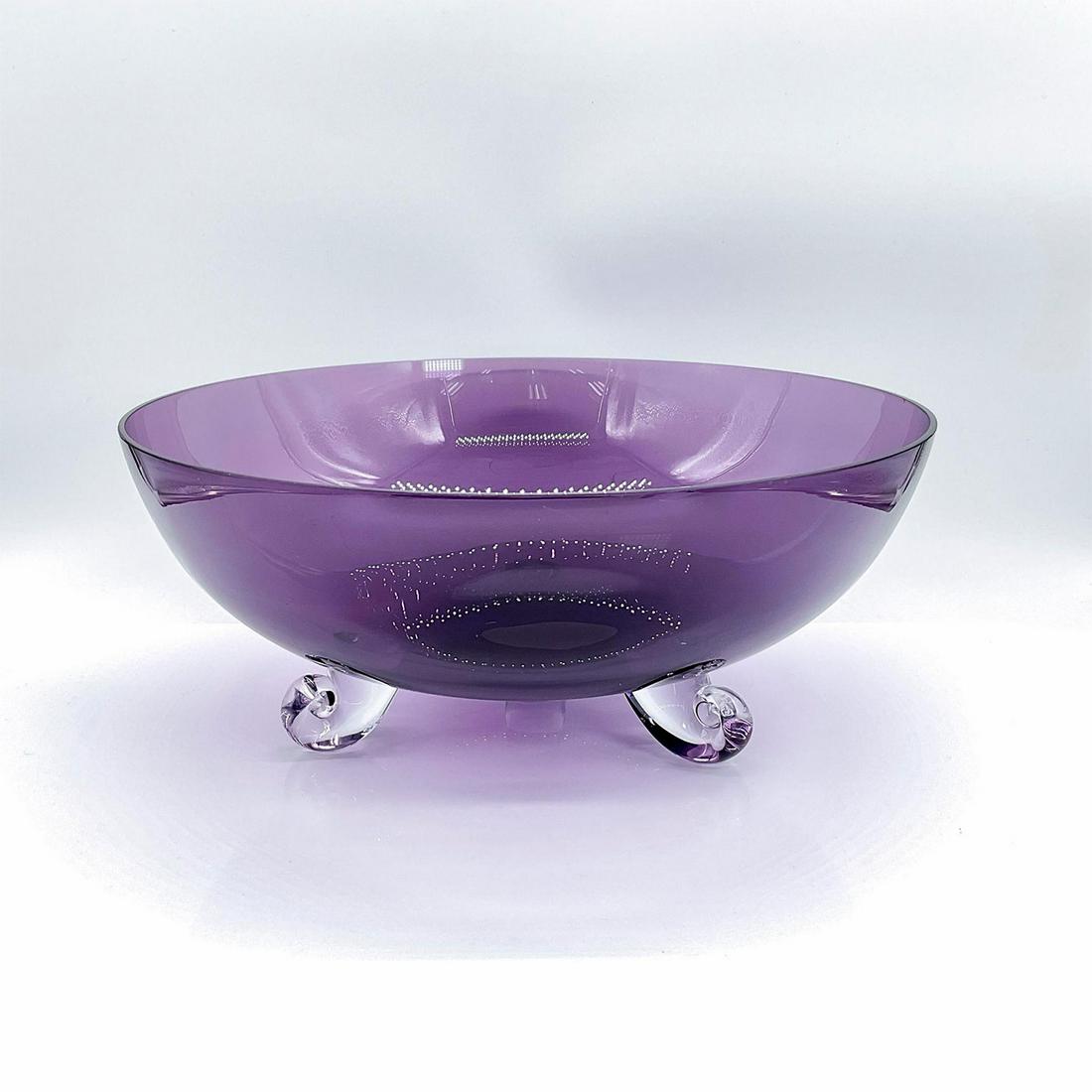 Purple Art Glass Decorative Fruit Bowl (1 of 3)