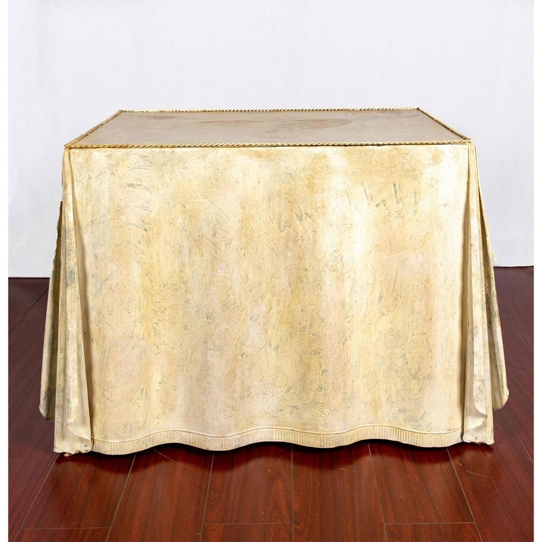 Steel Drape Console Table in the Style of John Dickinson (1 of 5)