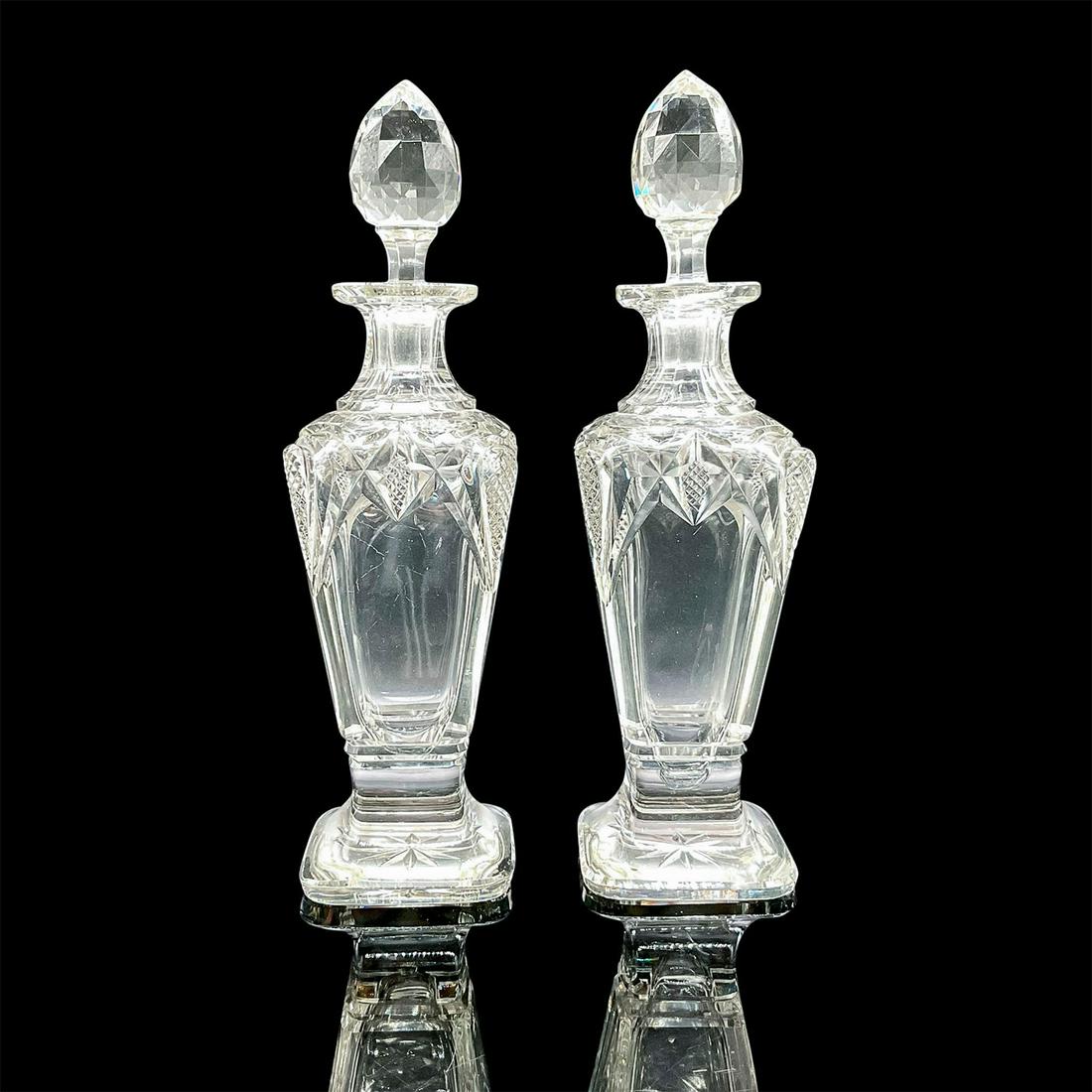 2pc Vintage Cut Crystal Decanters (1 of 5)