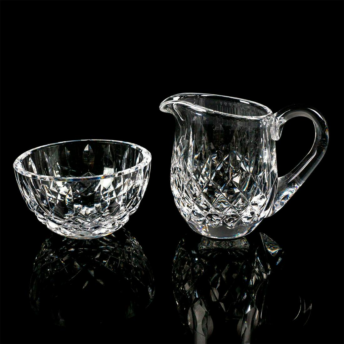 2pc Waterford Crystal Creamer and Sugar Bowl (1 of 4)
