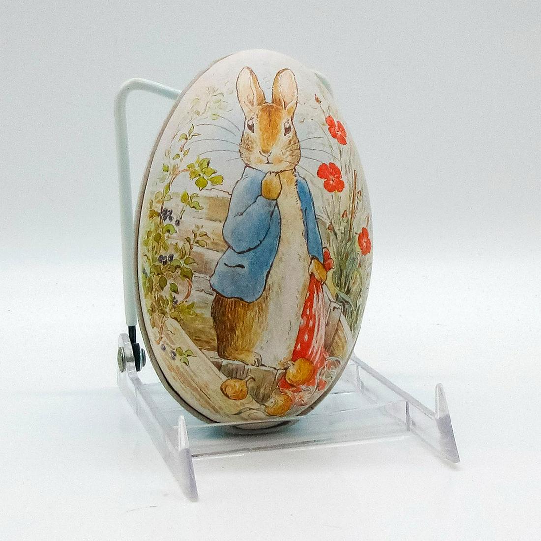 Beatrix Potter Egg Shaped Metal Tin, Peter Rabbit (1 of 2)
