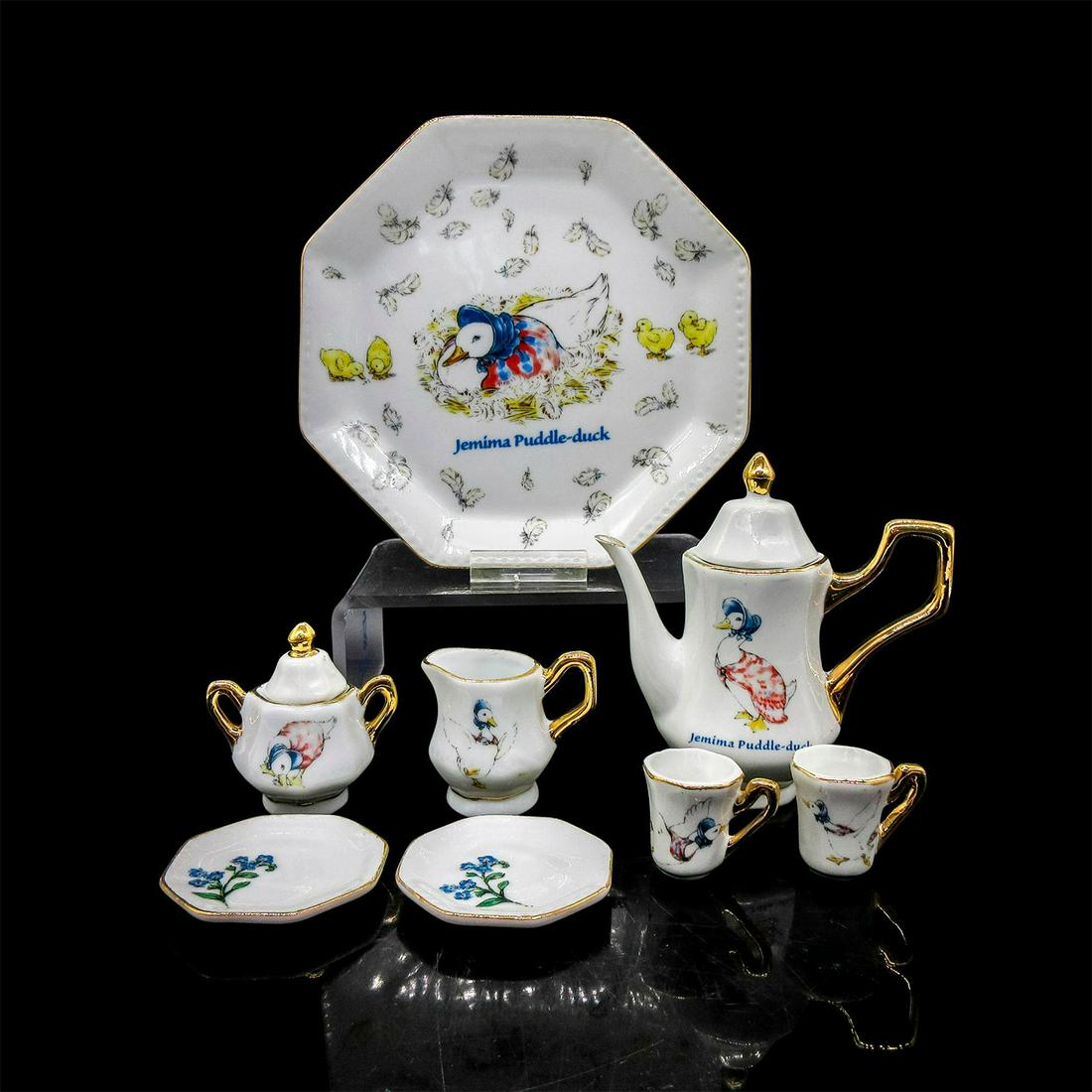 10pc Mini Tea Set, Beatrix Potter, Jemima Puddle-Duck (1 of 4)