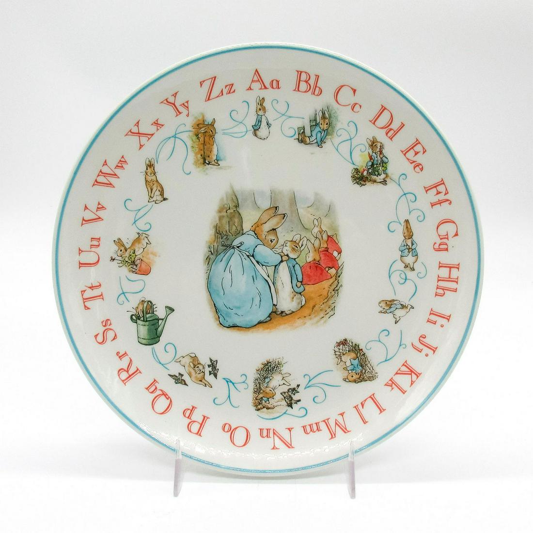2pc Wedgwood Beatrix Potter Alphabet Plates, Peter Rabbit (1 of 4)