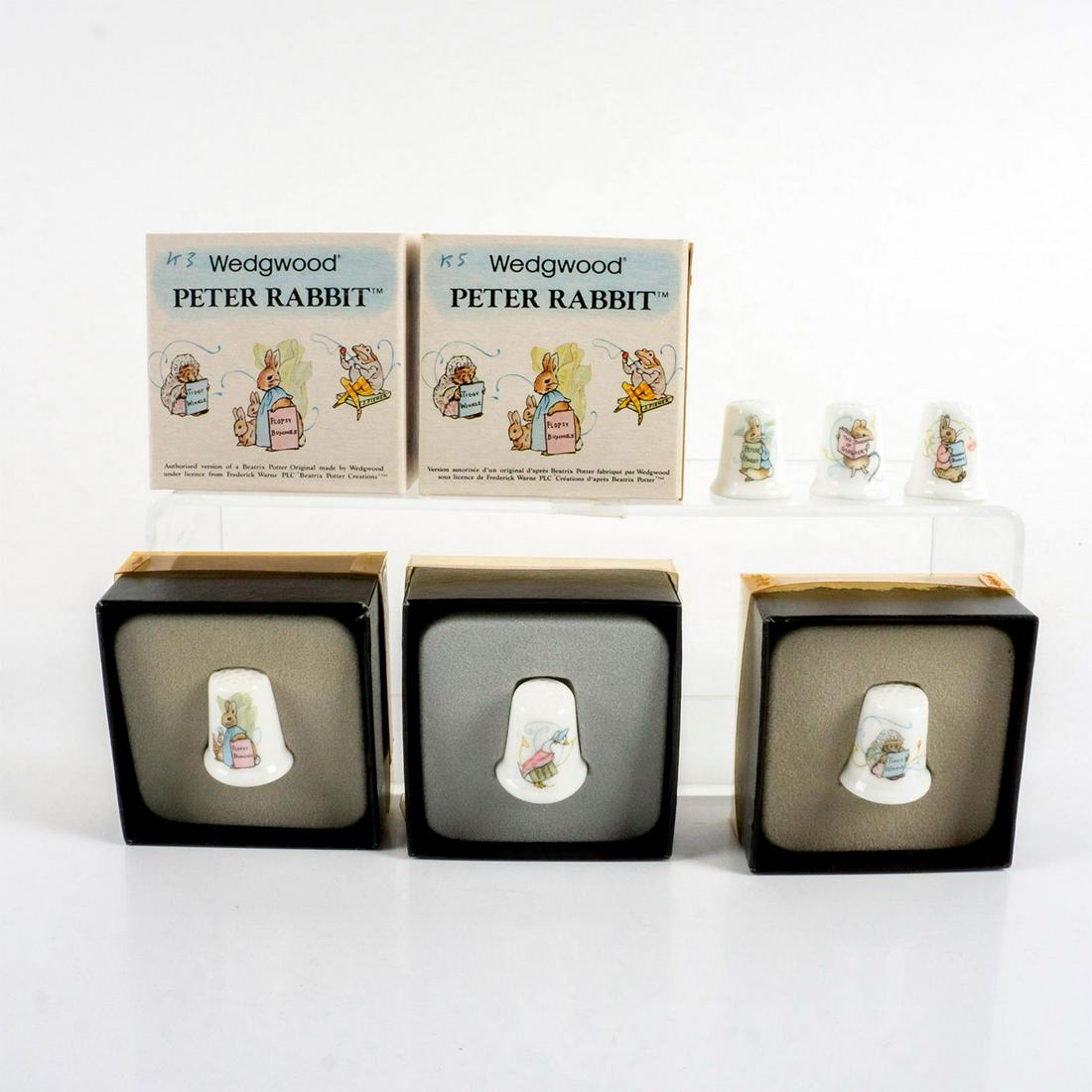 6pc Wedgwood Beatrix Potter Thimbles (1 of 4)