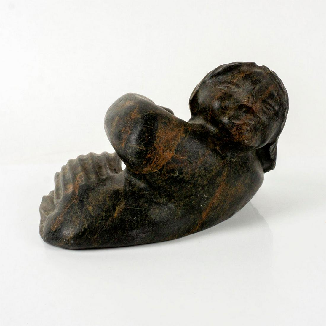 Signed Peter Sevoga (Inuit, 1940-2007) Soapstone Sculpture (1 of 3)