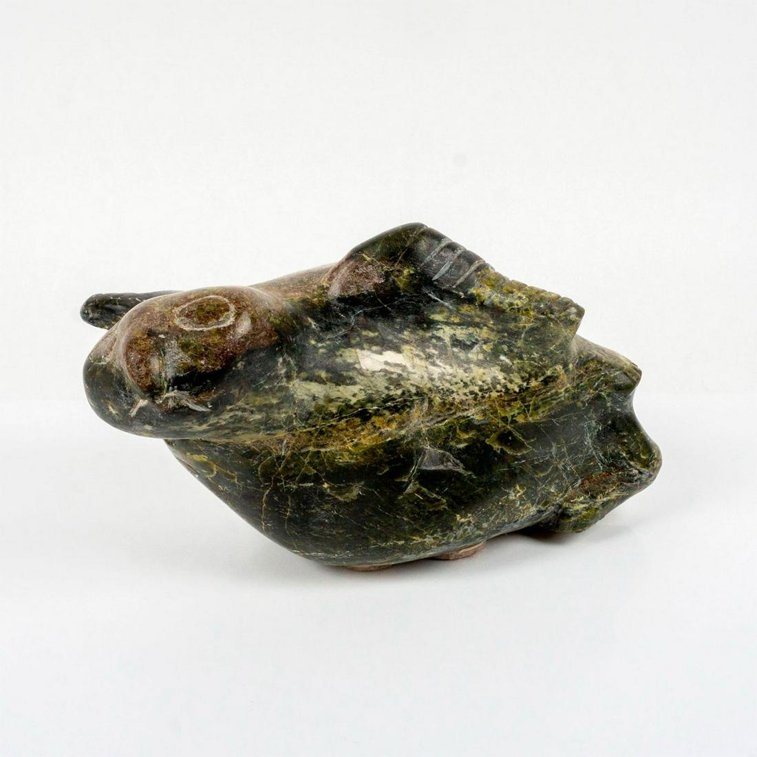 Large Inuit Carved Soapstone Sculpture (1 of 5)