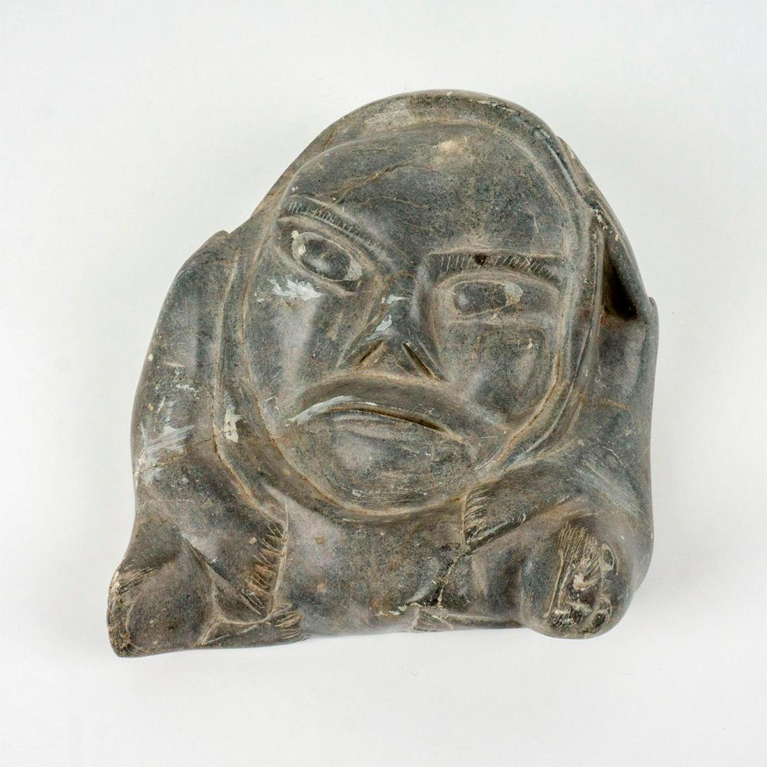 Vintage Canadian Inuit Carved Stone Eskimo Art Sculpture (1 of 4)