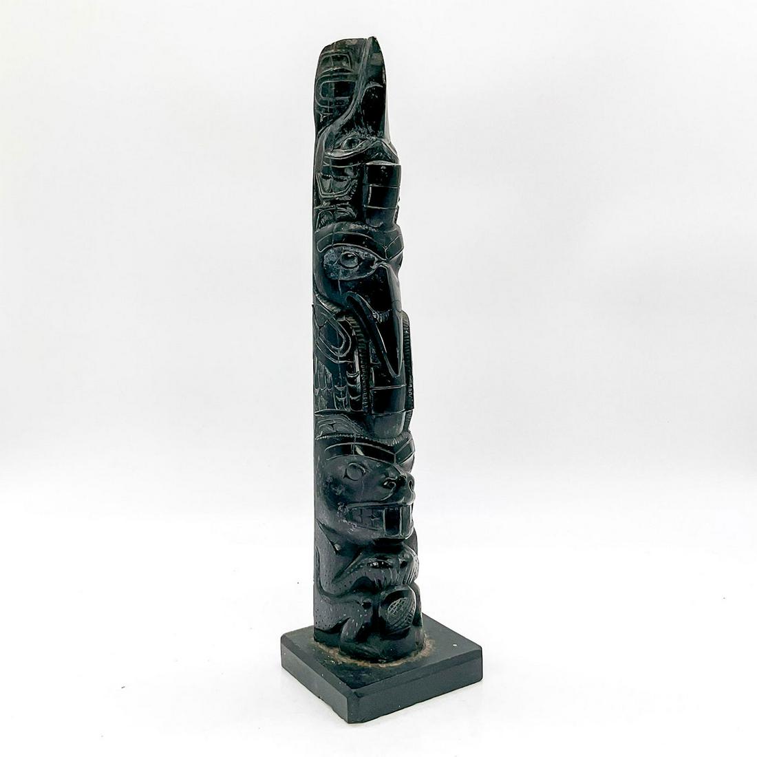 Haida Argillite Model Totem Pole (1 of 6)