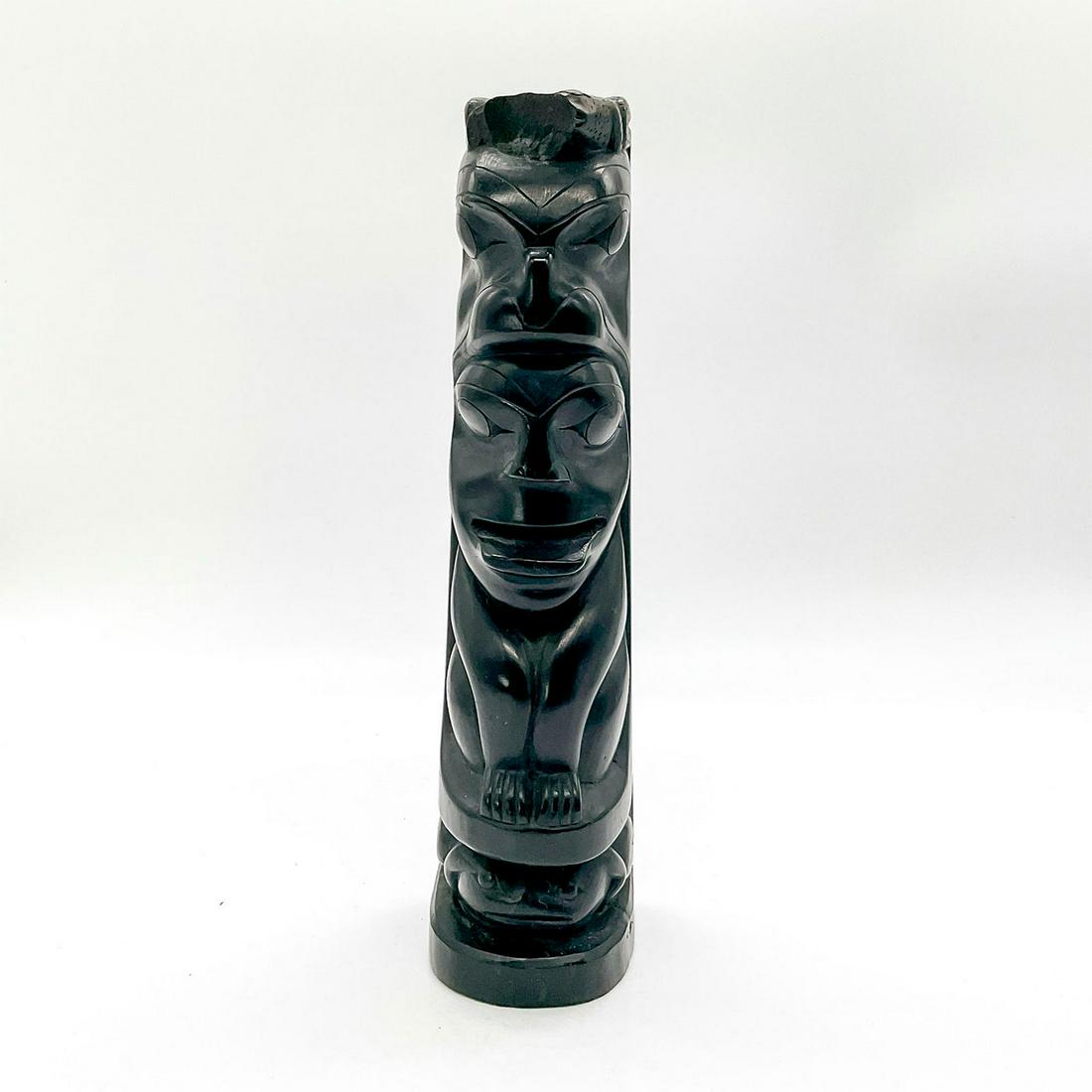 Haida Argillite Model Totem Pole (1 of 5)