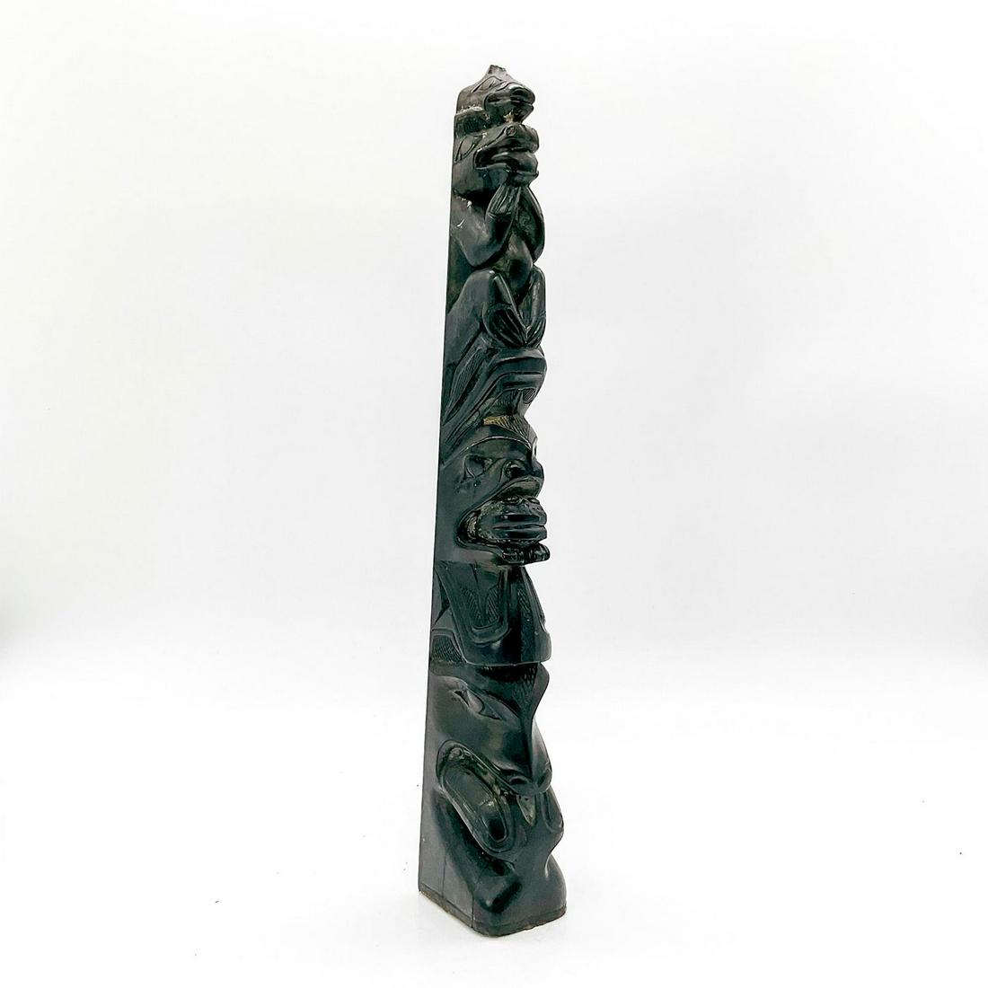 Haida Argillite Model Totem Pole (1 of 6)