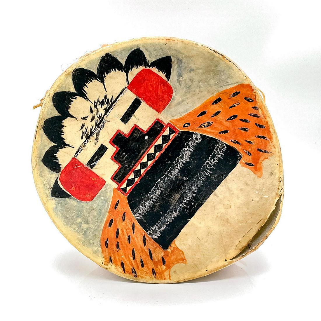 Cherokee Style Native American Rawhide Drum (1 of 4)