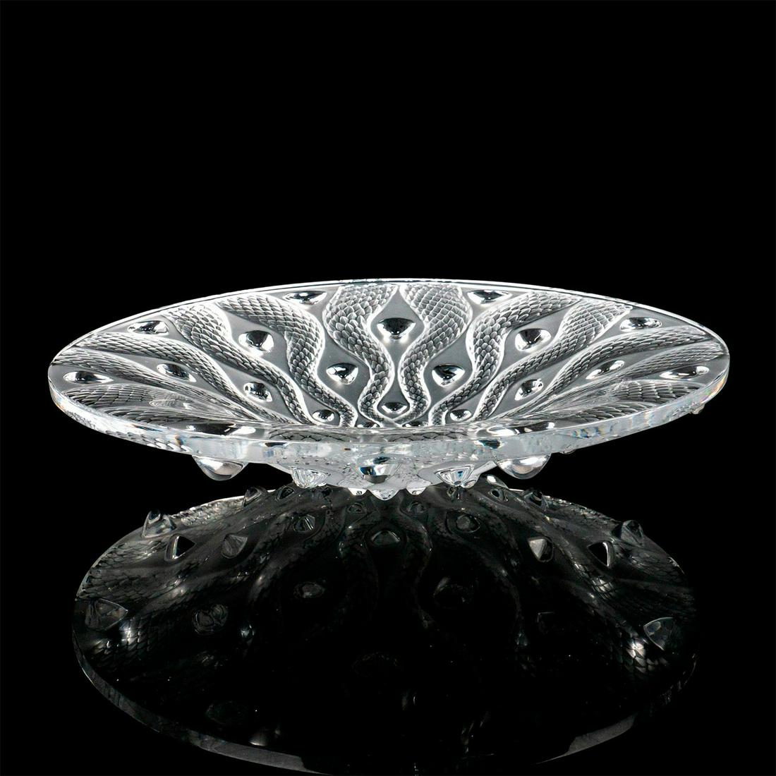 Lalique Crystal Bowl, Serpents (1 of 3)