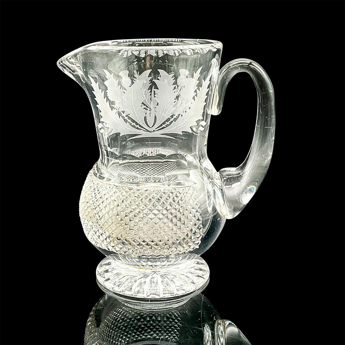 Edinburgh Crystal Jug, Thistle Pattern, 22 oz (1 of 4)