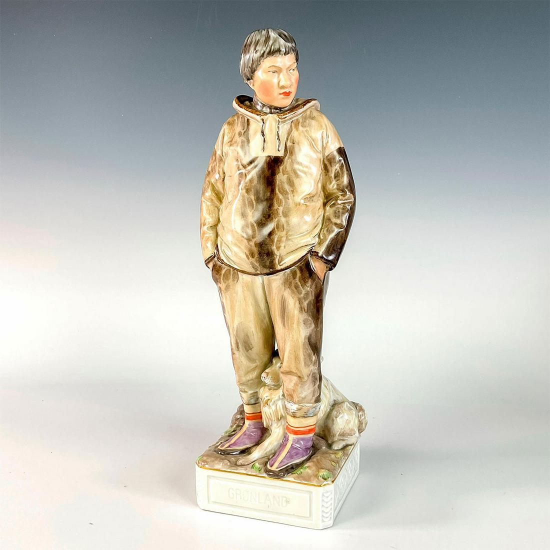 Royal Copenhagen Large Figurine, Greenland Man (1 of 3)
