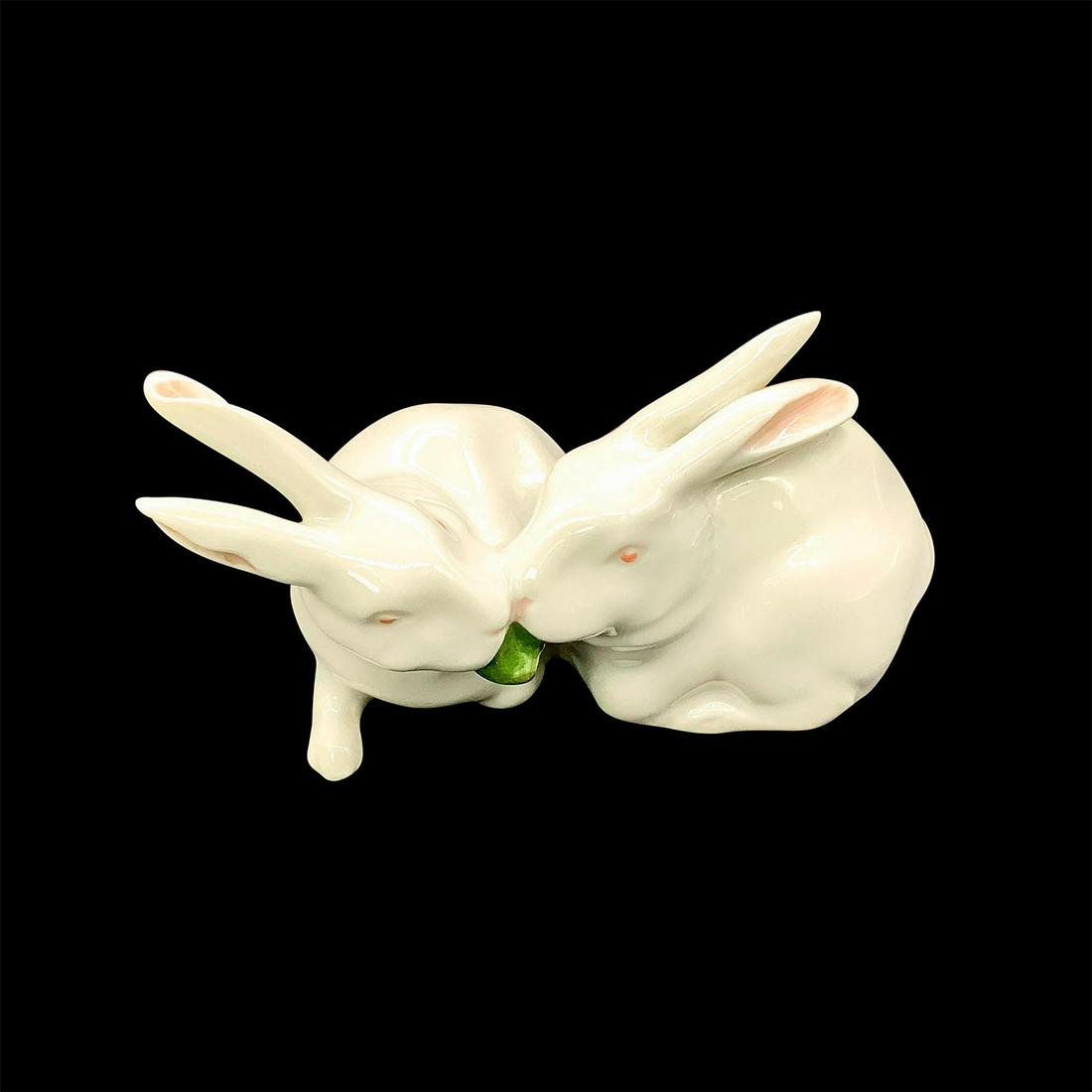 Royal Copenhagen Animal Figurine, White Pair of Rabbits (1 of 3)