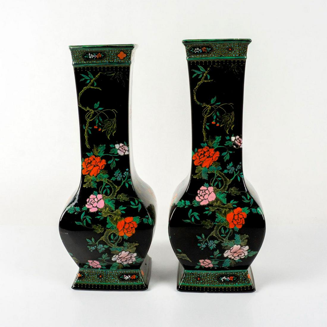 Pair of Shelley Cloisello Porcelain Chinoiserie Vases (1 of 4)
