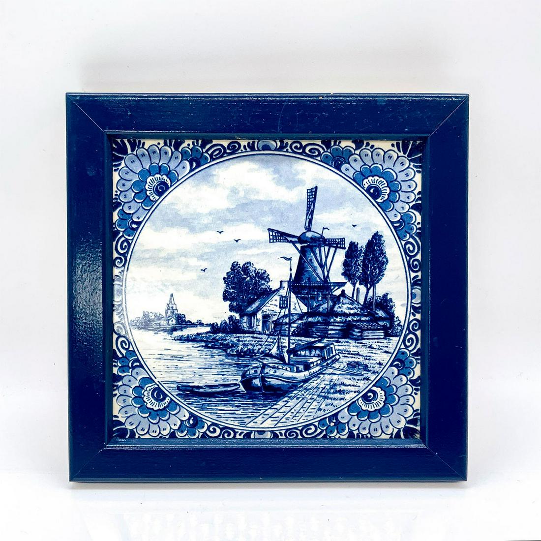 Delft Blauw Framed Decorative Tile (1 of 3)