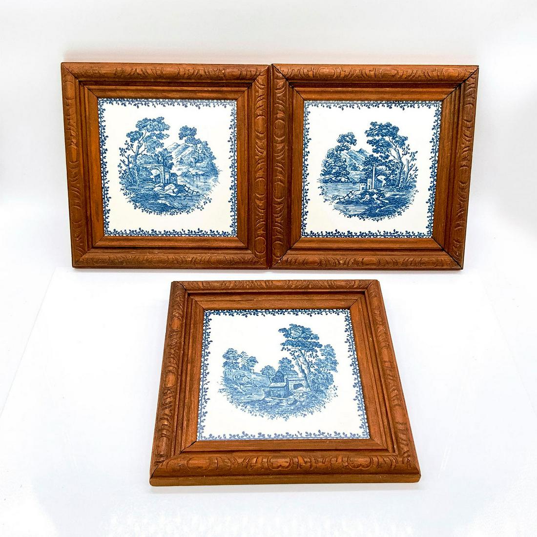 Trio Richard Ginori Framed Decorative Tiles (1 of 2)