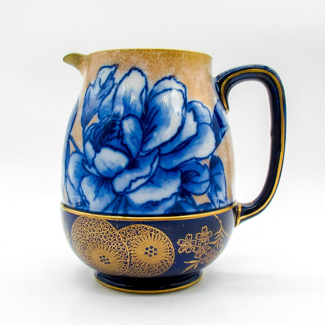 Vintage Royal Doulton Blue Floral Pitcher (1 of 5)