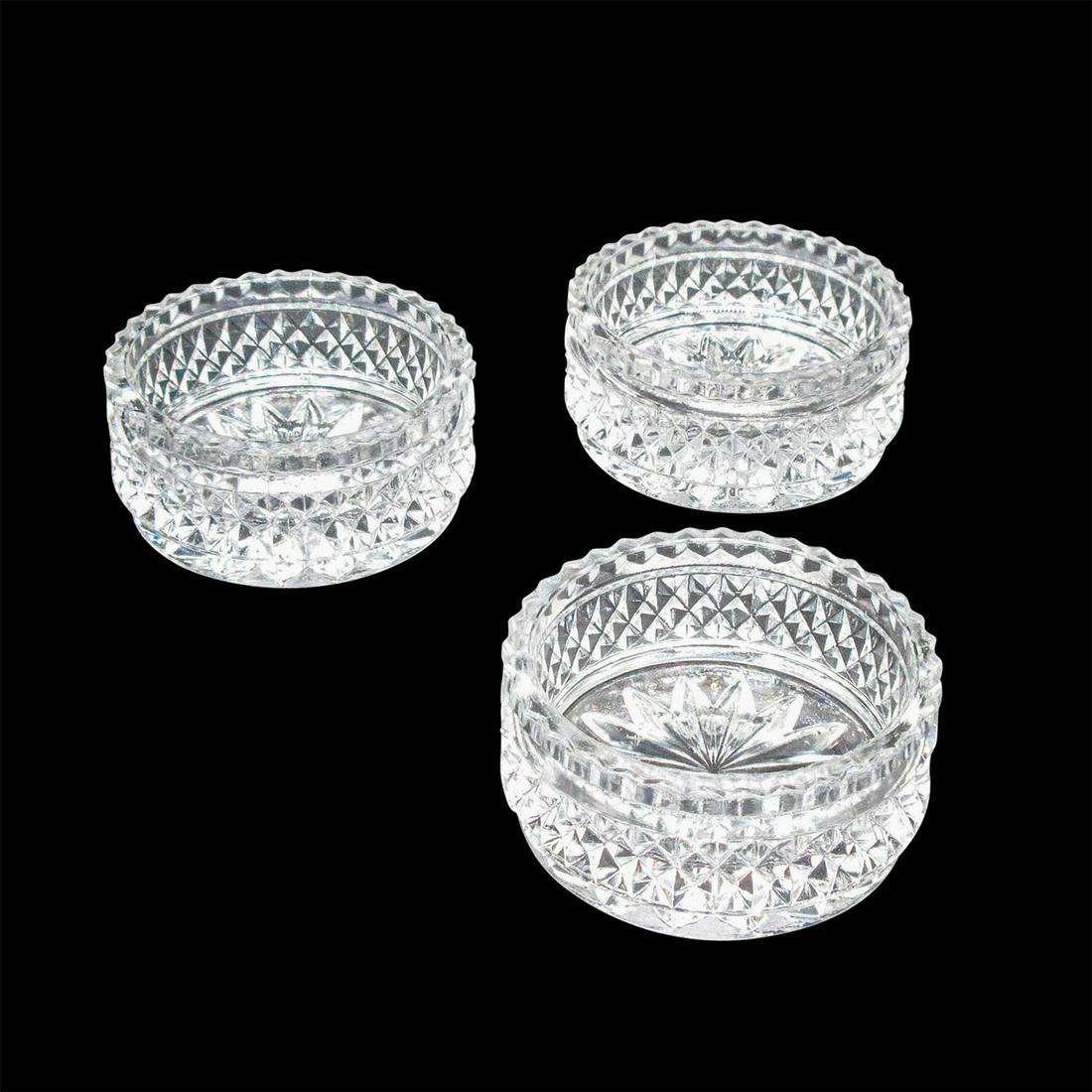 3pc Vintage Pressed Glass Salt Cellars (1 of 3)