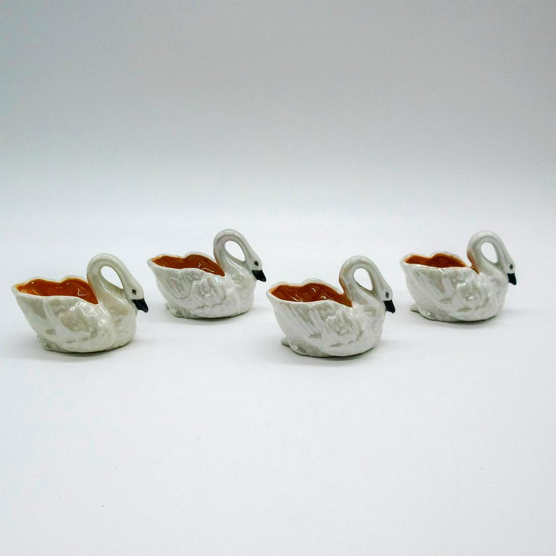 4pc Vintage Noritake Lustre Swan Salt Cellars (1 of 2)