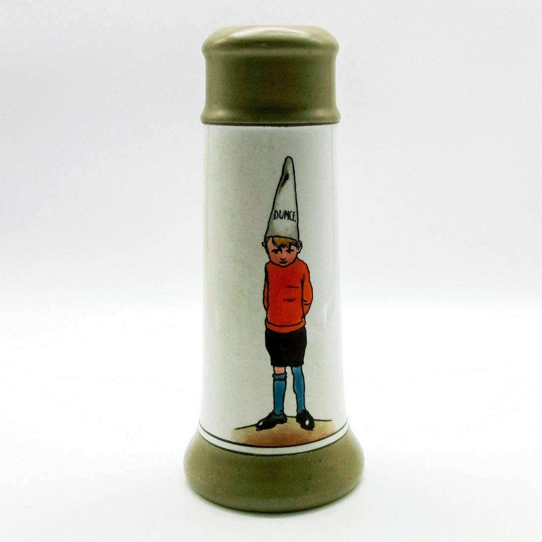 Royal Doulton Stoneware Tall Vase Boy in Dunce Hat (1 of 3)
