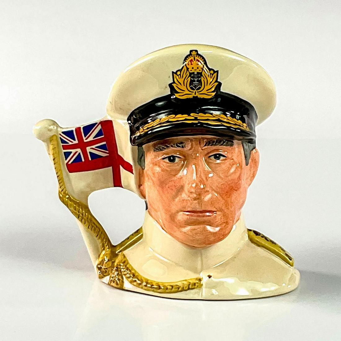 Earl Mountbatten of Burma D6851 - Small - Royal Doulton Character Jug (1 of 3)