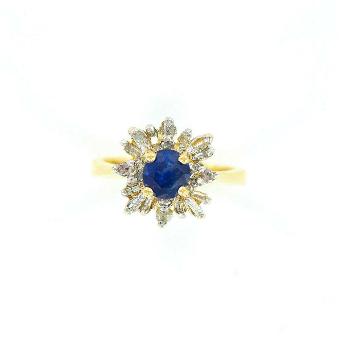 Sapphire and Diamond Ring, 14K Gold (1 of 4)